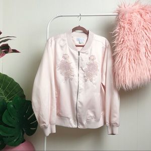 NWOT >> Boutique + Pink Bomber jacket >> 2X